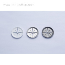 Non deformable metal buttons for coats